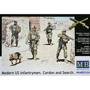 MASTER BOX 1/35 Modern US Infantrymen, Cordon&Search (5 fig.) Promo Stagionale