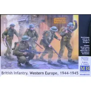 Spedito Oggi MASTER BOX 1/35; British Infantry, West.Europe 1944-45 (5 fig)