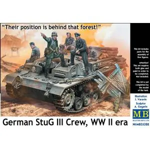 MASTER BOX 1/35; German StuG III Crew, WWII era (5 fig.) Pagamento Sicuro