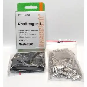 Nuovo Arrivo MASTERCLUB 1/35; cingoli snodati in metallo maglia a maglia per Challenger 1