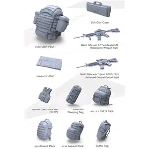 Super Prezzo MENG MODEL 1/35 equipaggiamento moderno individuale per U.S. MARINES (RESINA)