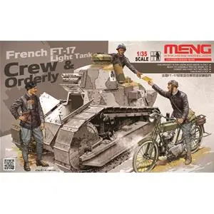 MENG MODEL 1/35 FRENCH FT-17 LIGHT TANK CREW & ORDERLY Direttamente Dal Produttore