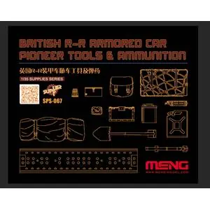 MENG MODEL 1/35; British R-R Armored Car Pioneer Tools & Ammunition (RESIN) Scelto Dai Clienti