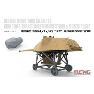 Promozione MENG MODEL 1/35; German Heavy Tank Sd.Kfz.182 King Tiger Turret Maintenance Stand & Muzzle Cover