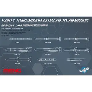 Occasione Imperdibile MENG MODEL 1/48 U.S. Long/Medium-range Air-to-air Missiles