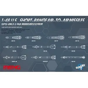MENG MODEL 1/48 U.S. Short-range Air-to-air Missiles Spedizione Espresso