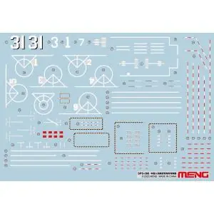 MENG MODEL 1/700; PLA Navy Hainan Marking Decals (For PS-007) Prezzo Basso