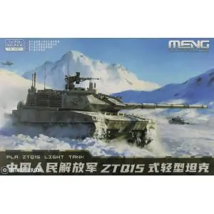 MENG MODEL 1/72; PLA ZTQ15 Light Tank Ordina Subito