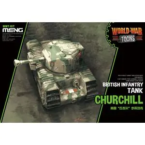 MENG WORLD WAR TOONS British Infantry Tank Churchill (CARTOON MODEL) Saldi