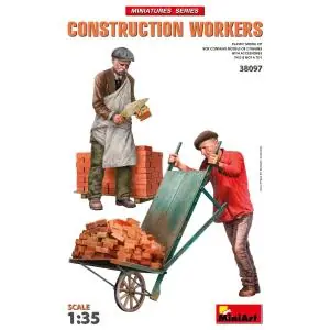 Popolare MINIART 1/35 Construction workers with accessories