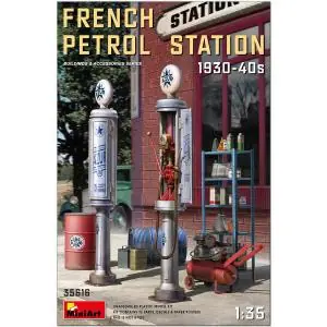 Offerta Limitata MINIART 1/35 French Petrol Station 1930-40s