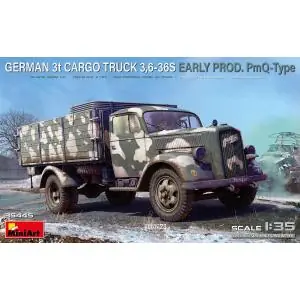 Nuovo Arrivo MINIART 1/35 German 3t Cargo Truck 3,6-36S early PmQ-Type