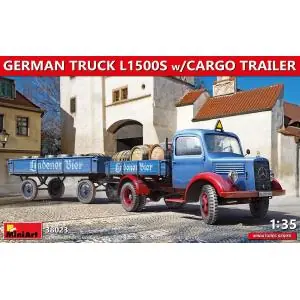Occasione Imperdibile MINIART 1/35 German Truck L1500S w/Cargo Trailer