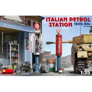 MINIART 1/35 Italian Petrol Station 1930-40s Promozione