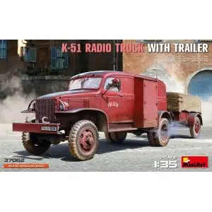 Economico MINIART 1/35 K-51 Radio Truck with Trailer