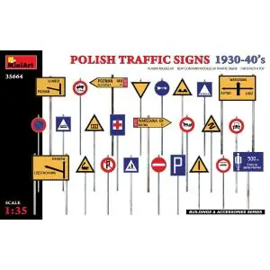Promozione Esclusiva MINIART 1/35 Polish Traffic Signs (1930-40‘s)