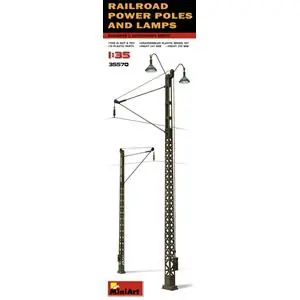Ultime Pezzi MINIART 1/35 Railroad Power Poles & Lamps