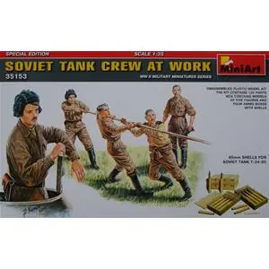 MINIART 1/35 Soviet Tank Crew at Work - SPECIAL EDITION Reso Gratuito