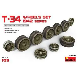 Compra Online MINIART 1/35 T-34 Wheels set. 1942 series