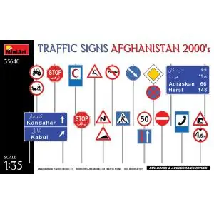 Nuova Collezione MINIART 1/35 Traffic Signs. Afghanistan 2000‘s