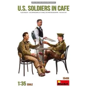 MINIART 1/35 U.S. Soldiers in Cafe Popolare