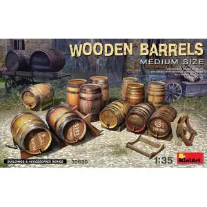 Di Tendenza MINIART 1/35 Wooden Barrels - Medium Size