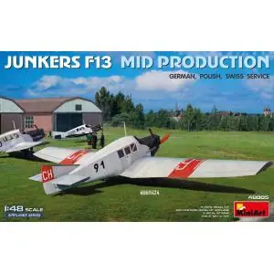 Novità MINIART 1/48 Junkers F13. Mid Prod. German, Polish, Swiss Serv.