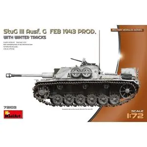 Prezzo Di Fabbrica MINIART 1/72 StuG III Ausf. G Feb 1943 Prod w/Winter Tracks