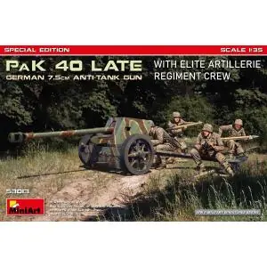 Occasione Imperdibile MINIART 1 35 German 7,5 cm PaK 40 late w./crew SPECIAL EDITION