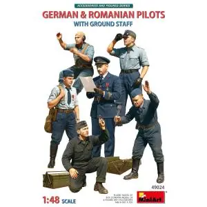 MINIART 1 48 German & Romanian Pilots w/Ground Staff Saldi