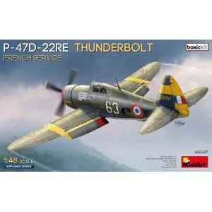 Miniart 1 48 P-47D-22RE Thunderbolt. French Service - Basic Kit Di Tendenza