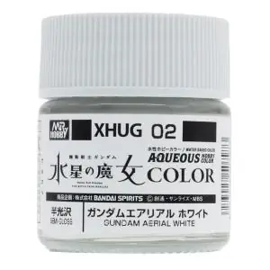 Mr Hobby -Gunze AQUEOUS GUNDAM COLOR (10ml) GUNDAM AERIAL WHITE Solo Oggi