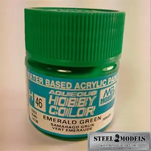 Mr Hobby -Gunze Aqueous Hobby Colors (10 ml) Emerald Green Occasione