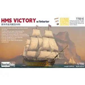 Spedito Oggi Neverland Hobby 1/700; HMS Victory with Interior