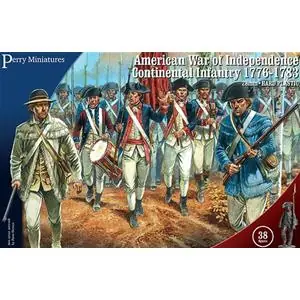 Perry Miniatures 28mm; Fanteria Continentale, Guerra di Indipendenza Americana 1776-1783 Offerta Lampo