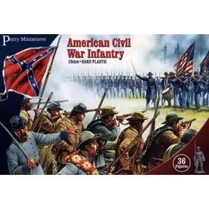 Perry Miniatures 28mm; Fanteria della Guerra Civile Americana Nuovo Arrivo