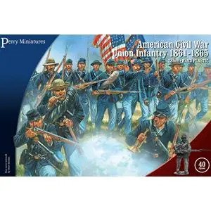 Perry Miniatures 28mm; Fanteria Unionista della Guerra Civile Americana 1861-65 Professionale