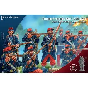 Perry Miniatures 28mm; Franco-Prussian War French Infantry firing line (38 figure a piedi) Di Tendenza