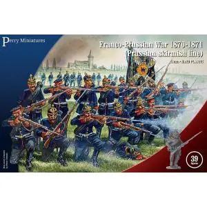 Perry Miniatures 28mm; Schermigliatori della Fanteria Prussiana; 39 miniat. - Guerra Franco Prussiana 1870-1871 Prezzo Conveniente