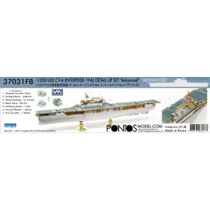 Pontos Model; 1 350; CV-6 Enterprise 1942 ADVANCED Set (Blue Deck) Direttamente Dal Produttore