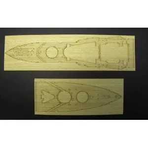 Nuova Collezione Pontos Model; 1 350; HMS Warspite Wooden Deck set 1943 1/350