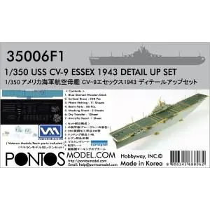 Pontos Model; 1 350; USS CV-9 Essex 1943 Detail Up Set 1/350 Più Venduto