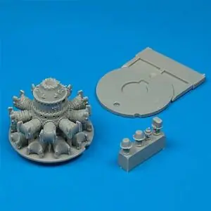 Quickboost 1 48 F4U-7 Corsair engine für Hasegawa Bausatz Esclusivo