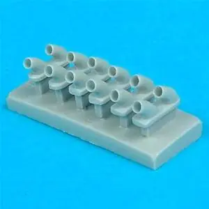 Quickboost 1 48 P-40E Warhawk exhausts für Hasegawa Bausatz Offerta Limitata