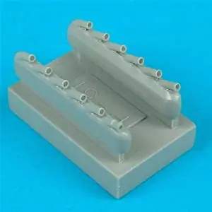 Quickboost 1 48 P-51D Mustang exhausts Ultime Pezzi