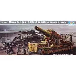 Compra Oggi Stesso TRUMPETER 1/35 Mörser KARL-Gerät 040/041 on railway transport car