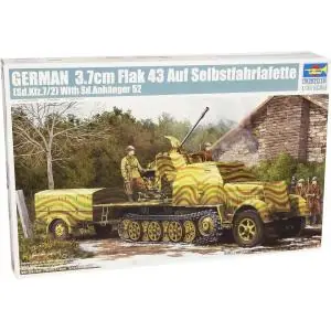 TRUMPETER 1/35 Sd.Kfz.7/2 - 3,7cm Flak 43 mit Sd.Ah. Economico