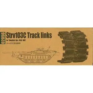 TRUMPETER 1/35 set di cingoli a maglia individuale per Strv. 103C late Spedito Oggi