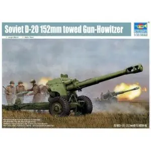 Ultimissimo Modello TRUMPETER 1/35 Soviet D-20 152mm towed Gun-Howitzer
