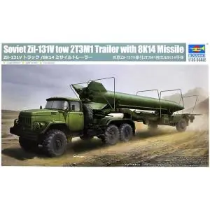 Occasione Imperdibile TRUMPETER 1/35 Soviet Zil-131V tow trailer 2T3M1 w/ 8K14 Missile